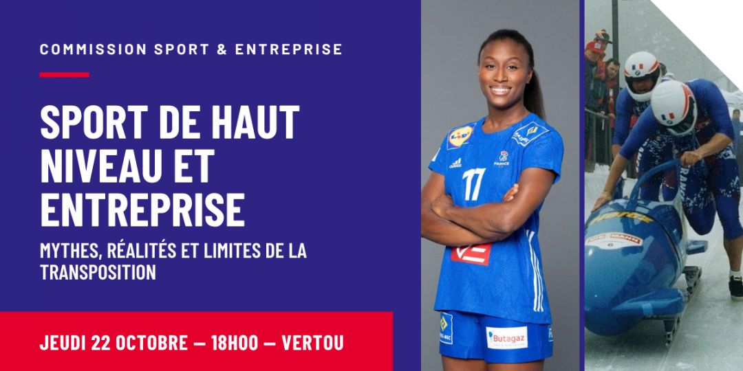 Bannière Afterwork Sport de haut niveau et entreprise